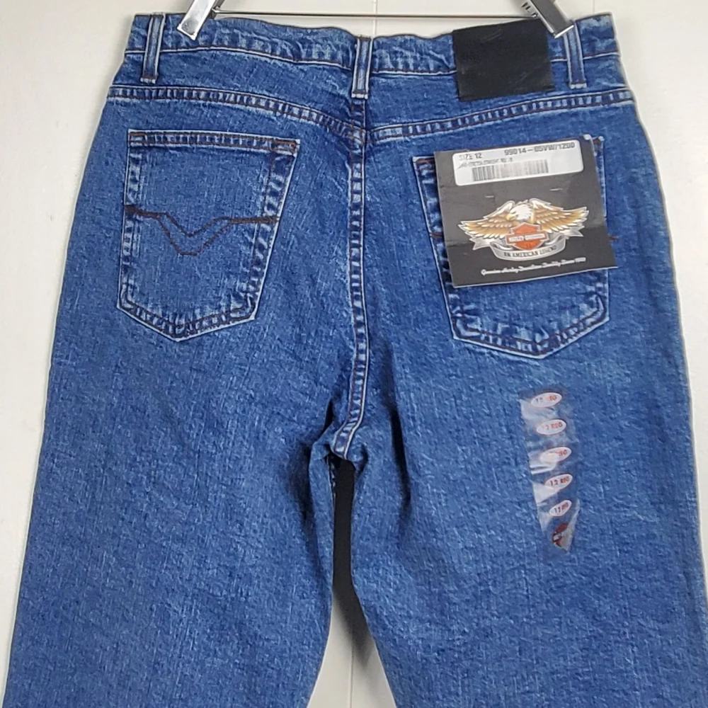 Vintage NWT Harley Davidson straight leg mom jeans 12 regular